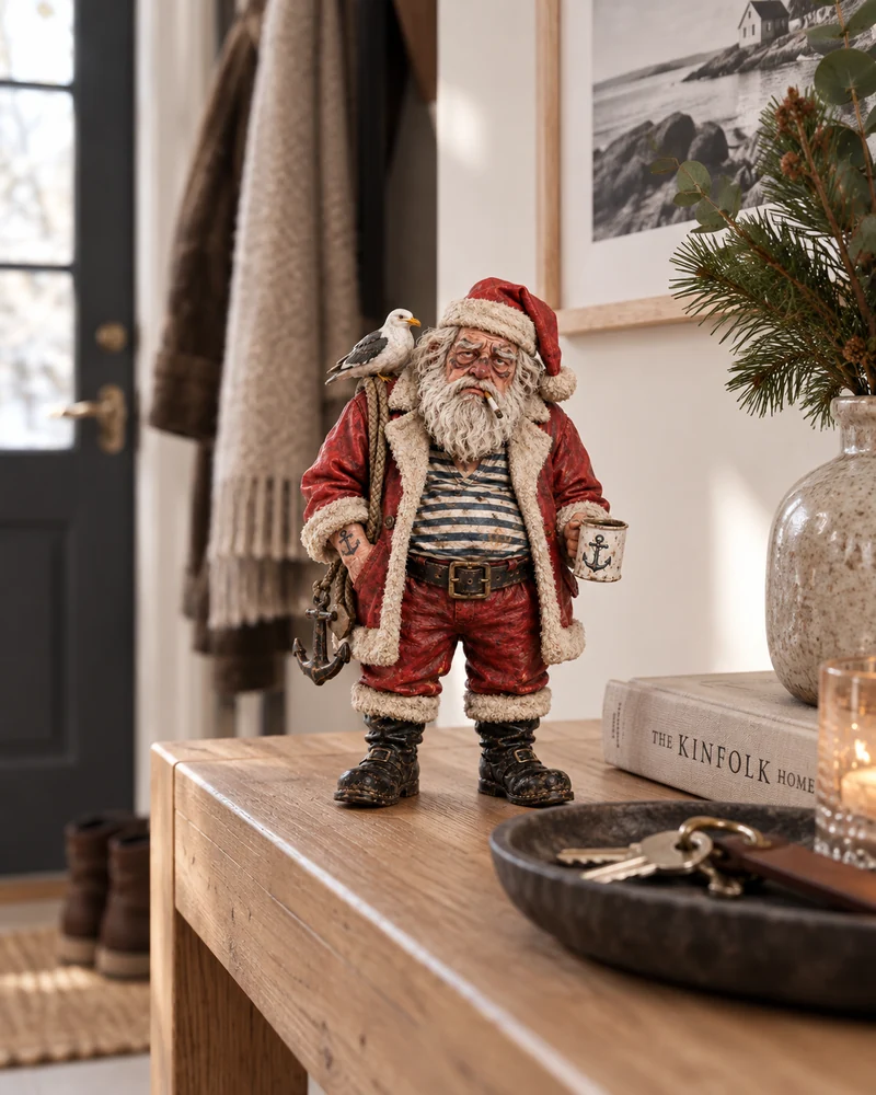 SeamanSanta at a home entrance