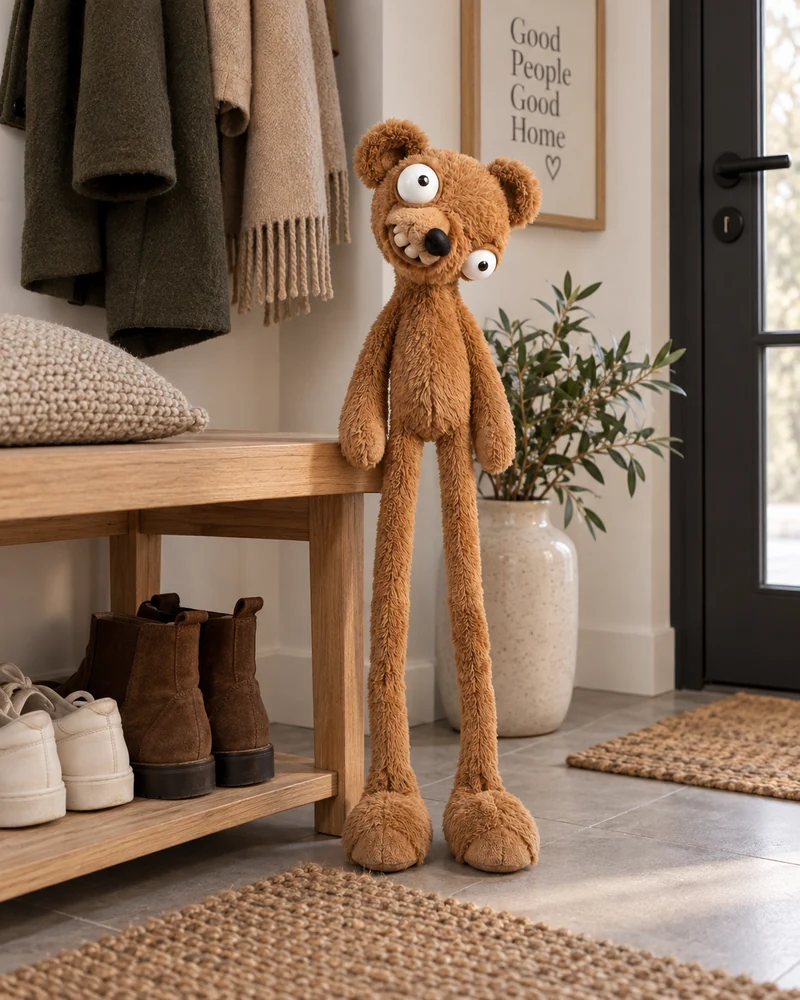 TudeluTeddy at a home entrance
